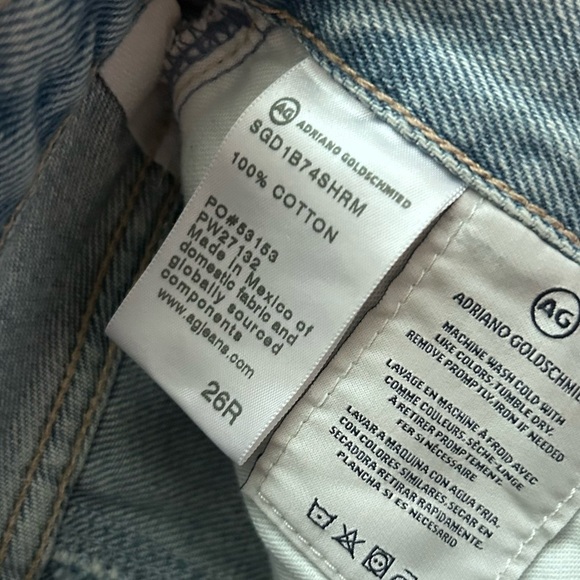 Adriano Goldschmied Paneled Alexxis Vintage Straight Leg Jeans in Showroom Sz 26 - Picture 11 of 11